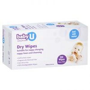 Baby U Dry Wipes 100 Pack