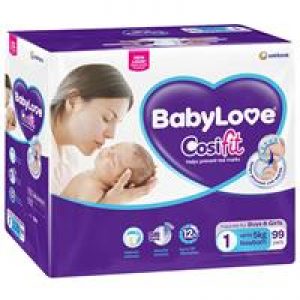 Babylove Cosifit Jumbo Nappies Newborn 99