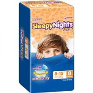 BabyLove Sleepy Nights 8-15 Years 8 Pack