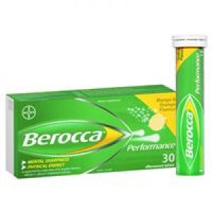 Berocca Energy Vitamin Mango & Orange Effervescent Tablet 30 Pack