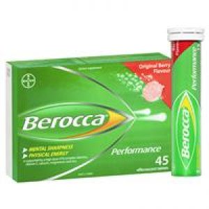 Berocca Energy Vitamin Original Berry Effervescent Tablets 45 pack