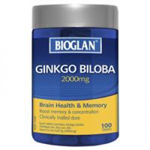 Bioglan Ginkgo Biloba 2000mg 100 Tablets
