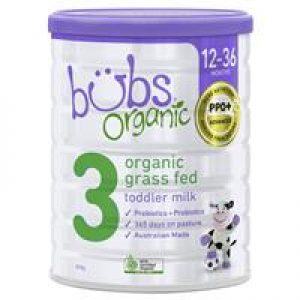 Bubs Organic Grass Fed Toddler Milk 800g