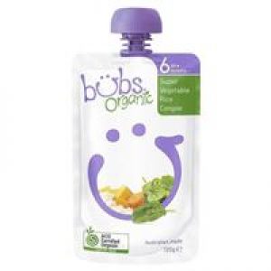 Bubs Organic Super Vegetable Rice Congee 6 Months+ 120g