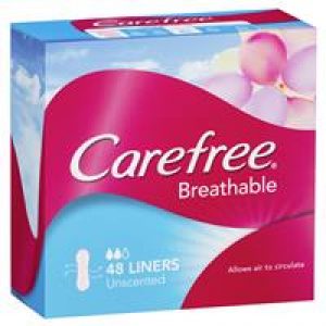 Carefree Breathable Liners Unscented 48 Pack