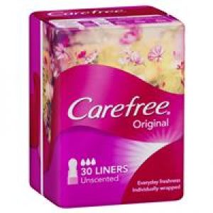 Carefree Original Regular Liners Unscented 30 Pack