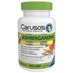 Carusos Natural Health Ashwagandha 50 Tablets