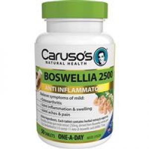 Carusos Natural Health Boswellia 2500 50 Tablets