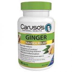 Carusos Natural Health Ginger 100 Tablets