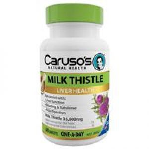 Carusos Natural Health One a Day Milk Thistle 60 Tablets