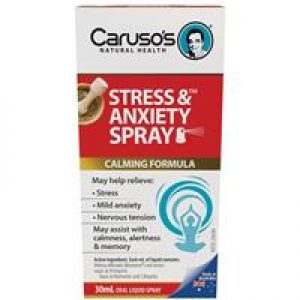 Carusos Natural Health Stress and Anxiety Spray 30ml