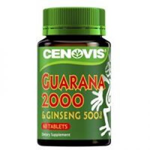 Cenovis Guarana 2000 & Ginseng 500mg 60 Tablets
