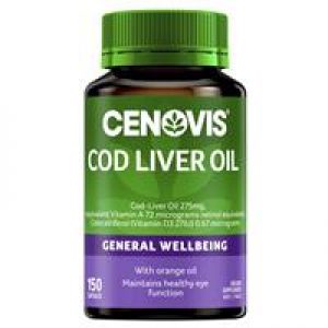 Cenovis Odourless Cod Liver Oil 150 Capsules