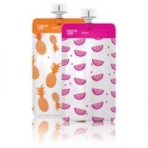 Cherub Baby On the Go Mini Food Pouches Neon Melon & Hot Pineapple 10 Pack Online Only