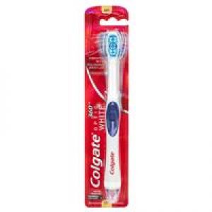 Colgate 360 Optic White Powered Toothbrush Soft with vibrating & polishing bristles