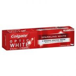 Colgate Optic White Sparkling White Luminous Mint Teeth Whitening Toothpaste with hydrogen peroxide 140g