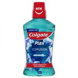 Colgate Plax Ice Fusion alcohol free Antibacterial Mouthwash Cold Mint 500mL
