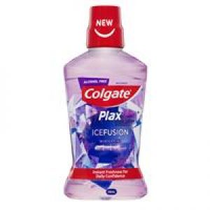 Colgate Plax Ice Fusion alcohol free Antibacterial Mouthwash Wintermint 500mL