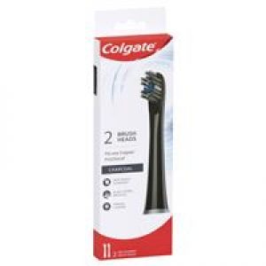 Colgate Pro Clinical 360 Deep Clean Soft thin-tipped bristles Brush Heads Refill Black 2 Pack