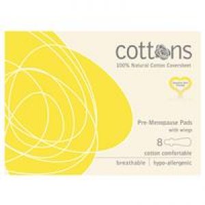 Cottons Pre Menopause Pads 8 Pack Online Only
