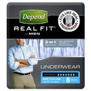 Depend Real Fit Underwear Male Medium 8