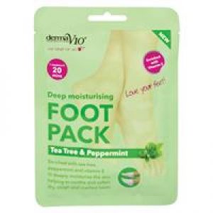 Derma V10 Moisturising Foot Mask Tea Tree & Peppermint