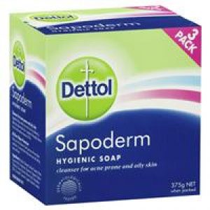 Dettol Hygienic Antibacterial Sapoderm Soap for Acne and Oily Skin