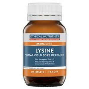 Ethical Nutrients Lysine Viral Cold Sore Defence 30 Tablets