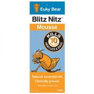Euky Bear Head Lice Blitz Nitz Mousse 175ml