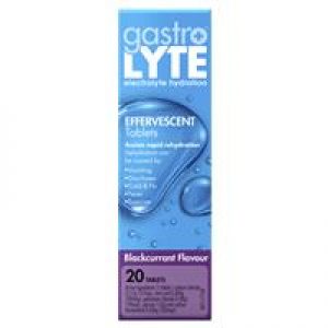 Gastrolyte Effervescent Tablets Blackcurrant 20