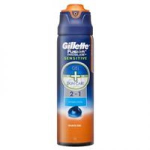 Gillette Fusion Pro Glide Sensitive Shave Gel Ocean Cool 170g