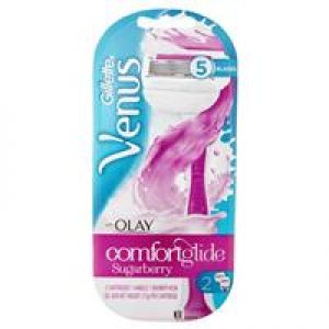 Gillette Venus Comfort Glide Sugarberry Olay Razor 2up