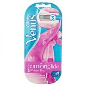 Gillette Venus ComfortGlide White Tea Razor 1 Pack + 1 Refill