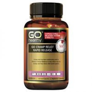 Go Healthy Cramp Relief Rapid Release 60 Vege Capsules Exclusive Size