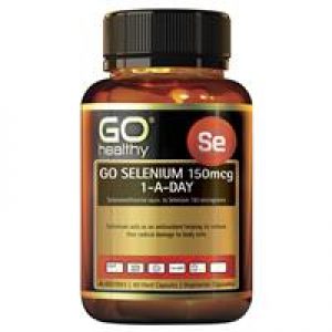 Go Healthy Selenium 150mcg 1-A-Day 60 Vege Capsules Exclusive Size