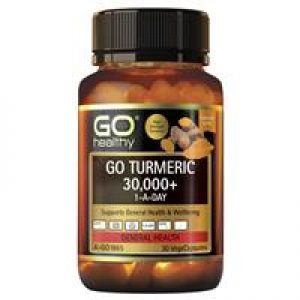 GO Healthy Turmeric 30000+ 1 A Day 30 Vege Capsules