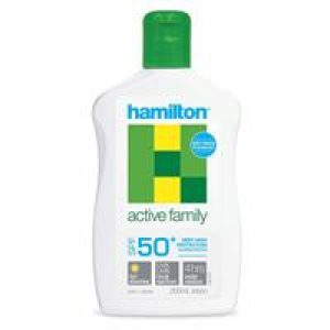 Hamilton Sun SPF 50+ Active Family Lotion 250ml