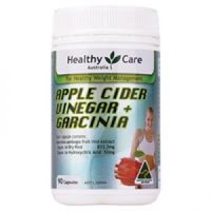 Healthy Care Apple Cider Vinegar + Garcinia 90 Capsules