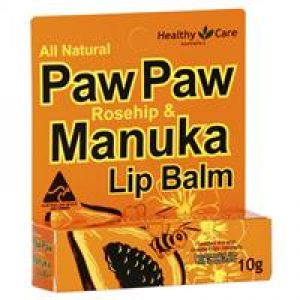 Healthy Care Paw Paw Rosehip & Manuka Lip Balm 10g