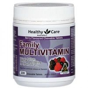 Healthy Care Super Multi Chewable Berry 200 Tablets
