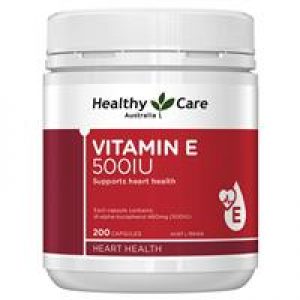 Healthy Care Vitamin E 500IU 200 Capsules