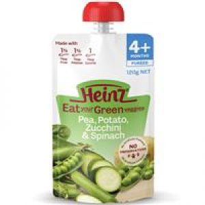 Heinz Pea Potato Zucchini & Spinach Pouch 120g 4m+