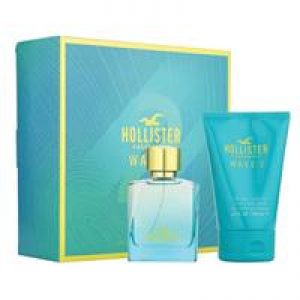 Hollister California Wave 2 Him Eau de Toilette 50ml plus Body Wash Set