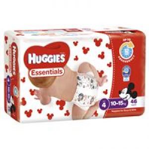 Huggies Essentials Size 4 10-15kg 46 Nappies
