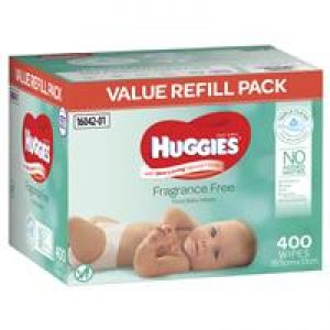 Huggies Fragrance Free Wipes 400 Pack