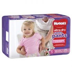 Huggies Ultra Dry Nappy Pants Size 5 12-17kg Girl 26 Pack
