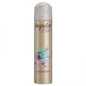 Impulse Body Spray Aerosol Deodorant Love Story 75ml