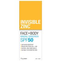 Buy Invisible Zinc SPF 50+ 4 Hour Water Resistant 100ml 