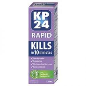 KP24 Rapid 10 Minute Head Lice/Nit Solution 150ml