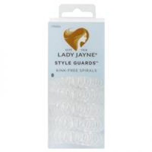 Lady Jayne 17022CL Spiral Hair Elastic Clear 8 Pack